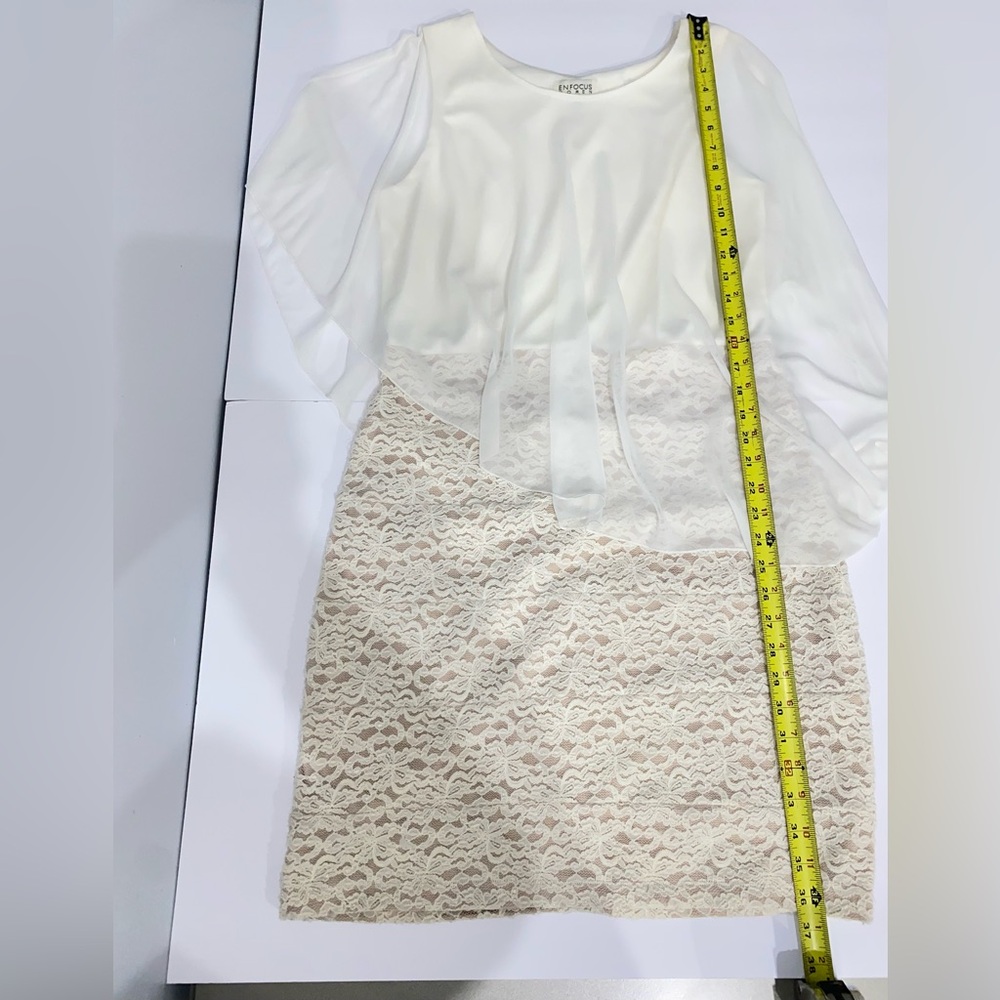 Enfocus Studio Ivory Dress Size 14W - Picture 4 of 7